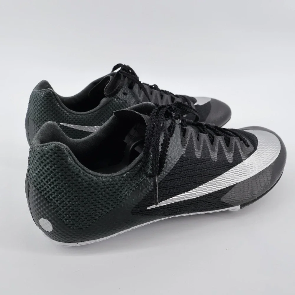 NEW Nike Zoom Rival S 9 Track Spikes Black Silver Low Top Mens Size 10 NO SPIKES